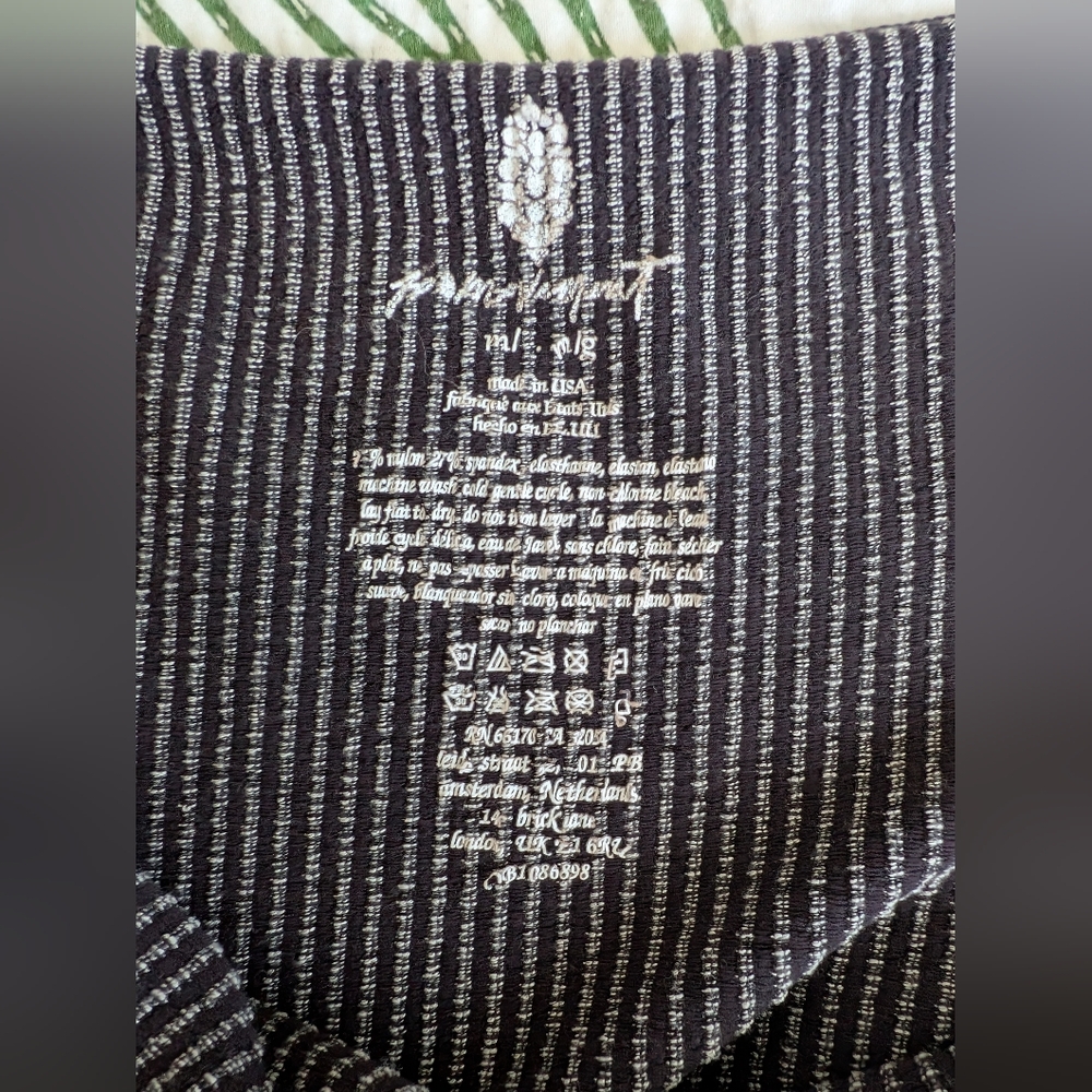 Striped Gray Women's Top - Picture 3 of 3